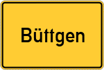 Place name sign Büttgen