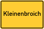Place name sign Kleinenbroich