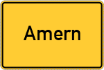 Place name sign Amern