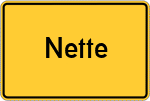 Place name sign Nette