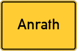 Place name sign Anrath