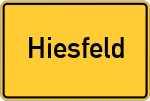 Place name sign Hiesfeld