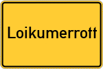 Place name sign Loikumerrott