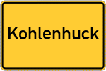 Place name sign Kohlenhuck