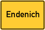Place name sign Endenich
