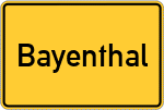 Place name sign Bayenthal