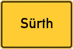 Place name sign Sürth