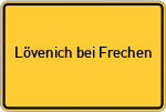Place name sign Lövenich bei Frechen