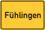 Place name sign Fühlingen