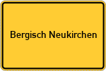 Place name sign Bergisch Neukirchen