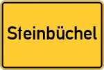 Place name sign Steinbüchel