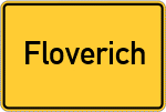 Place name sign Floverich