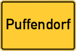Place name sign Puffendorf