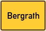 Place name sign Bergrath