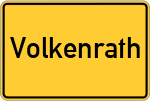 Place name sign Volkenrath