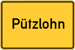 Place name sign Pützlohn