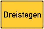 Place name sign Dreistegen