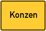 Place name sign Konzen