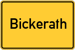 Place name sign Bickerath