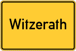 Place name sign Witzerath