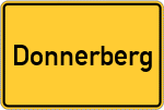 Place name sign Donnerberg