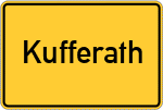 Place name sign Kufferath