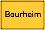 Place name sign Bourheim