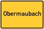 Place name sign Obermaubach