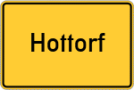 Place name sign Hottorf