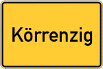 Place name sign Körrenzig