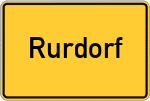 Place name sign Rurdorf