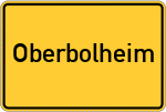 Place name sign Oberbolheim