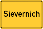 Place name sign Sievernich