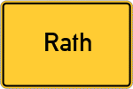 Place name sign Rath
