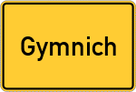 Place name sign Gymnich