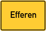 Place name sign Efferen