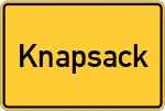 Place name sign Knapsack