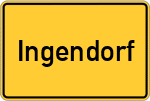 Place name sign Ingendorf
