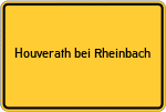 Place name sign Houverath bei Rheinbach