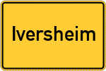 Place name sign Iversheim