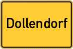 Place name sign Dollendorf, Eifel