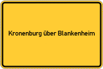 Place name sign Kronenburg über Blankenheim, Eifel