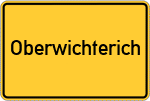 Place name sign Oberwichterich
