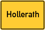 Place name sign Hollerath