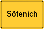 Place name sign Sötenich