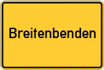 Place name sign Breitenbenden