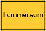 Place name sign Lommersum