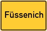 Place name sign Füssenich