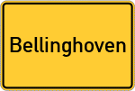 Place name sign Bellinghoven