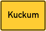 Place name sign Kuckum